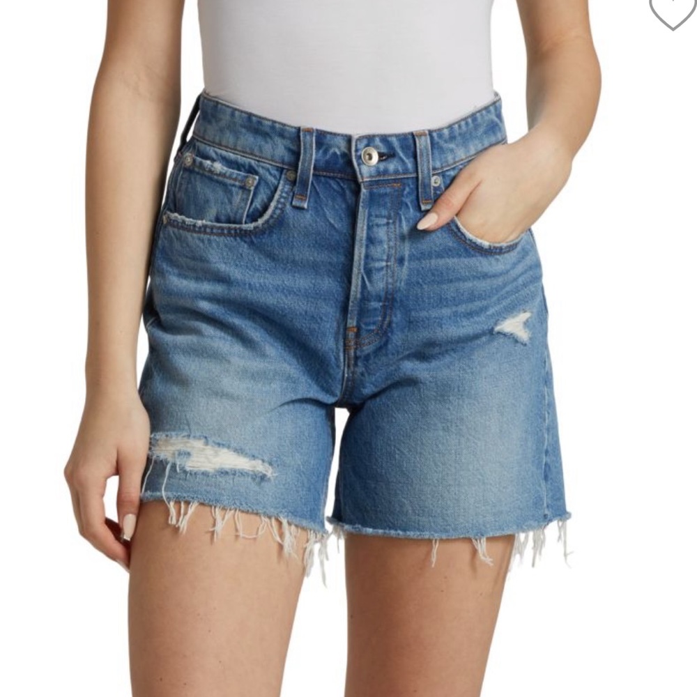rag & bone Rosa Mid Denim Jean Shorts